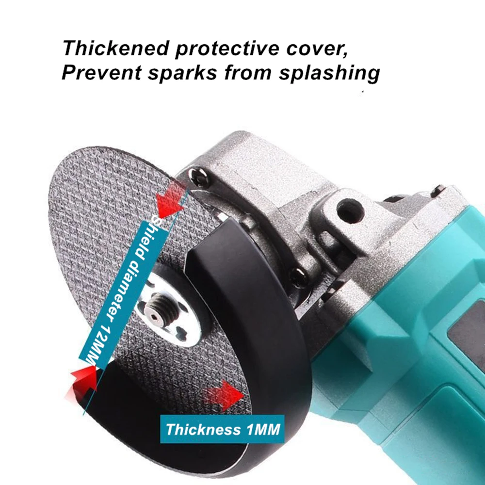 100MM Cordless Electric Angle Grinder Brushless Polishing Grinding Machine Cutting Woodwork Power Tool For Makita 18V Battery 5