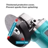 100MM Cordless Electric Angle Grinder Brushless Polishing Grinding Machine Cutting Woodwork Power Tool For Makita 18V Battery 5