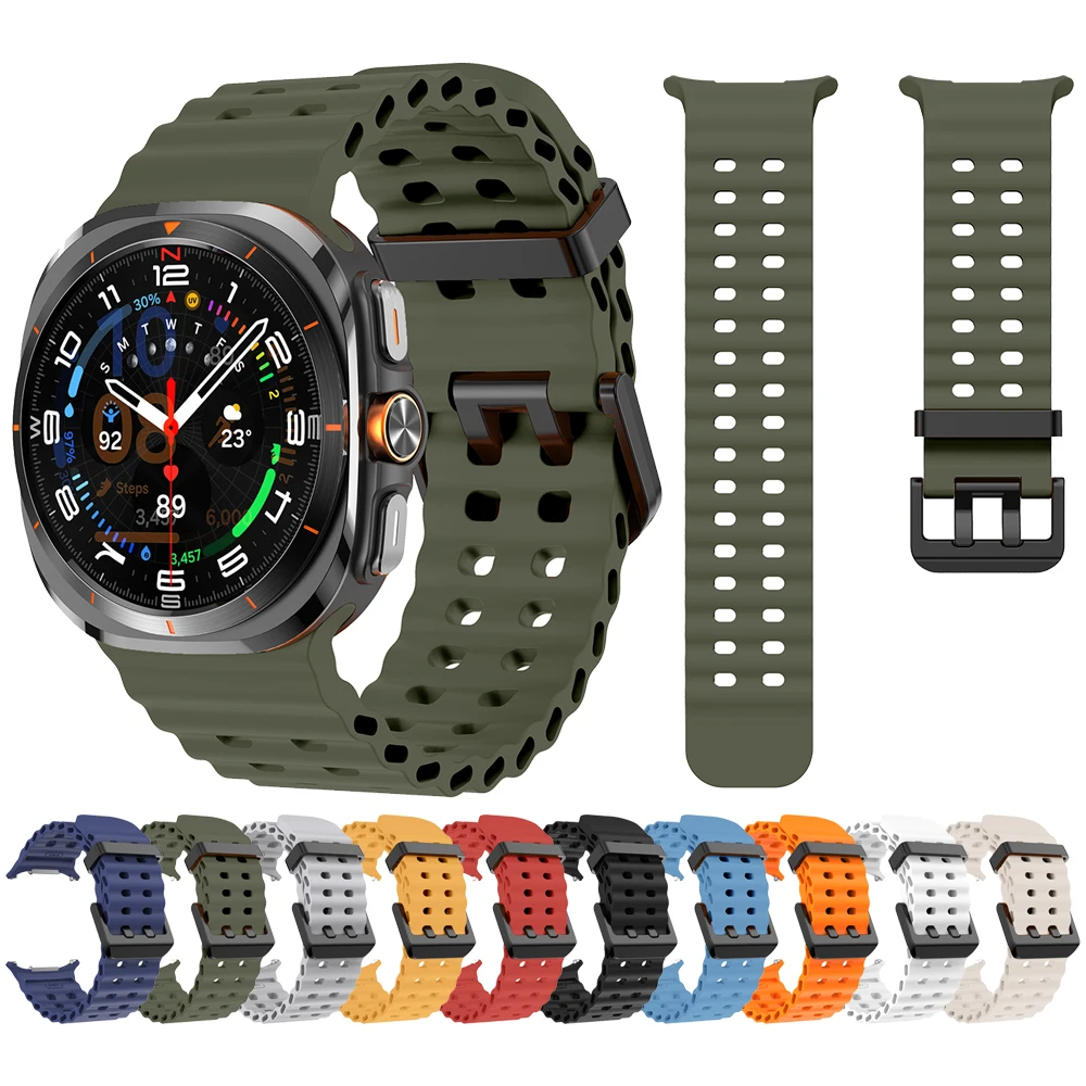 Ocean Sports Silicone Watchband - Ultra Durable Marine Strap