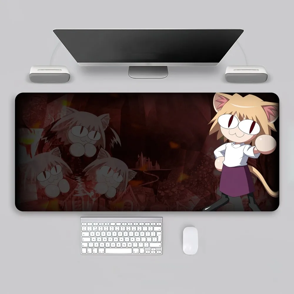 Game Neco Arc Cute Cat Girl Anime Kawaii Funny Mouse Pad Game Office Large PC Keyboard Rubber Big Desk Computer Laptop Table 6