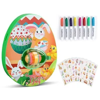 Original Easter Egg Decoration Set - Art and Craft Set - Includes Egg Decoration Wheel and 8 Colored Quick Drying Non Toxic Mark 1