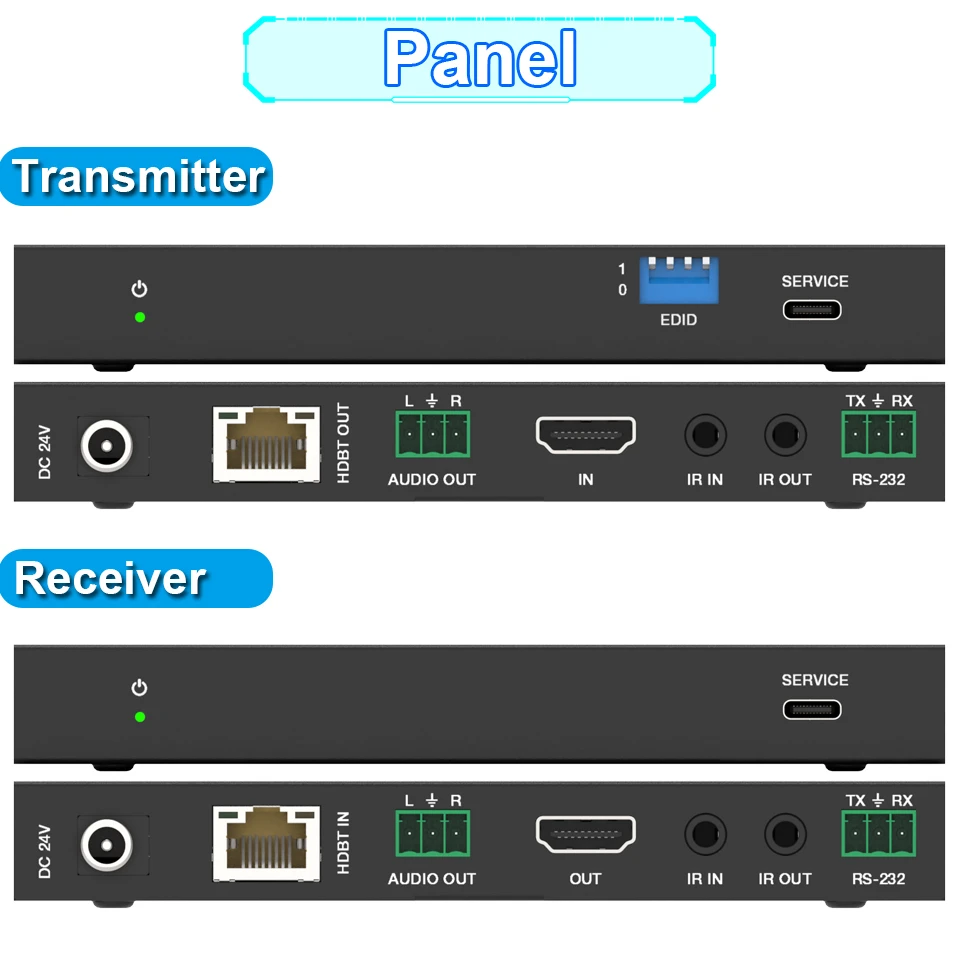 8K HDMI Extender 4K 120Hz HDMI 2.1 Extender Over UTP Cat6 RJ45 Cable 90 Meter HD