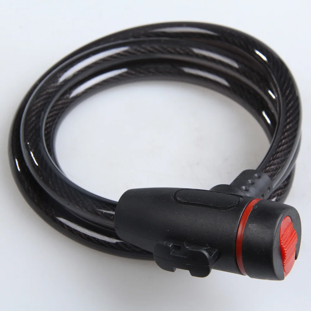Steel Coil Cable Lock for Motorcycle and Bicycle