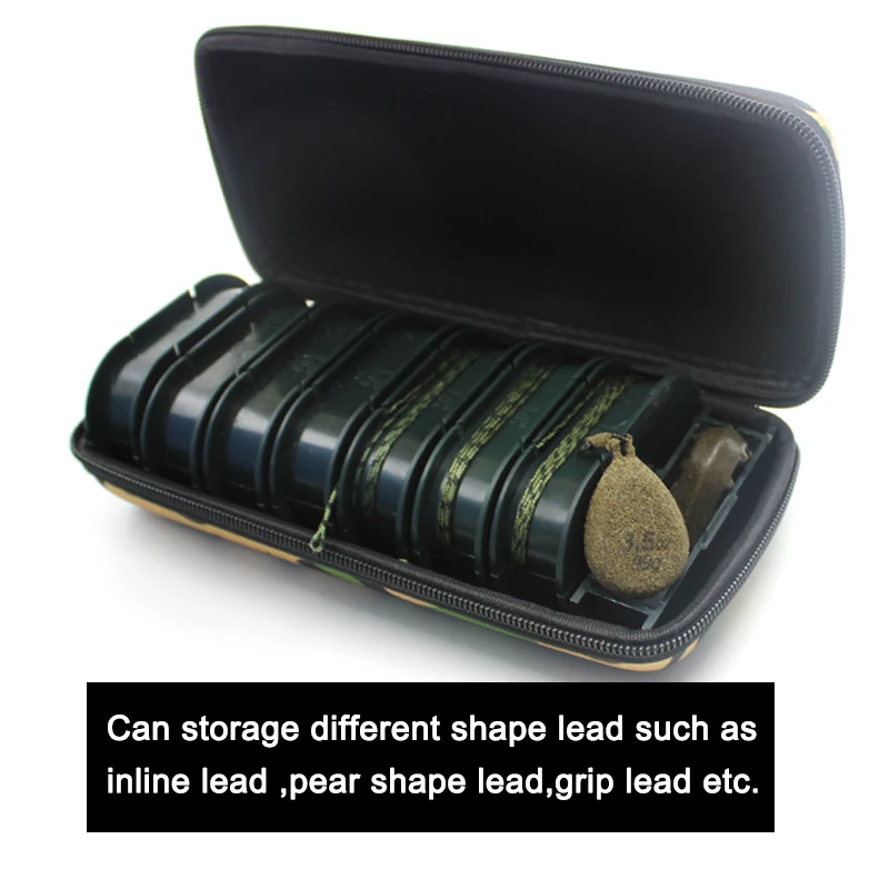 1Box Carp Fishing Tools Leader Storage Case Box Carp Lead Fishing