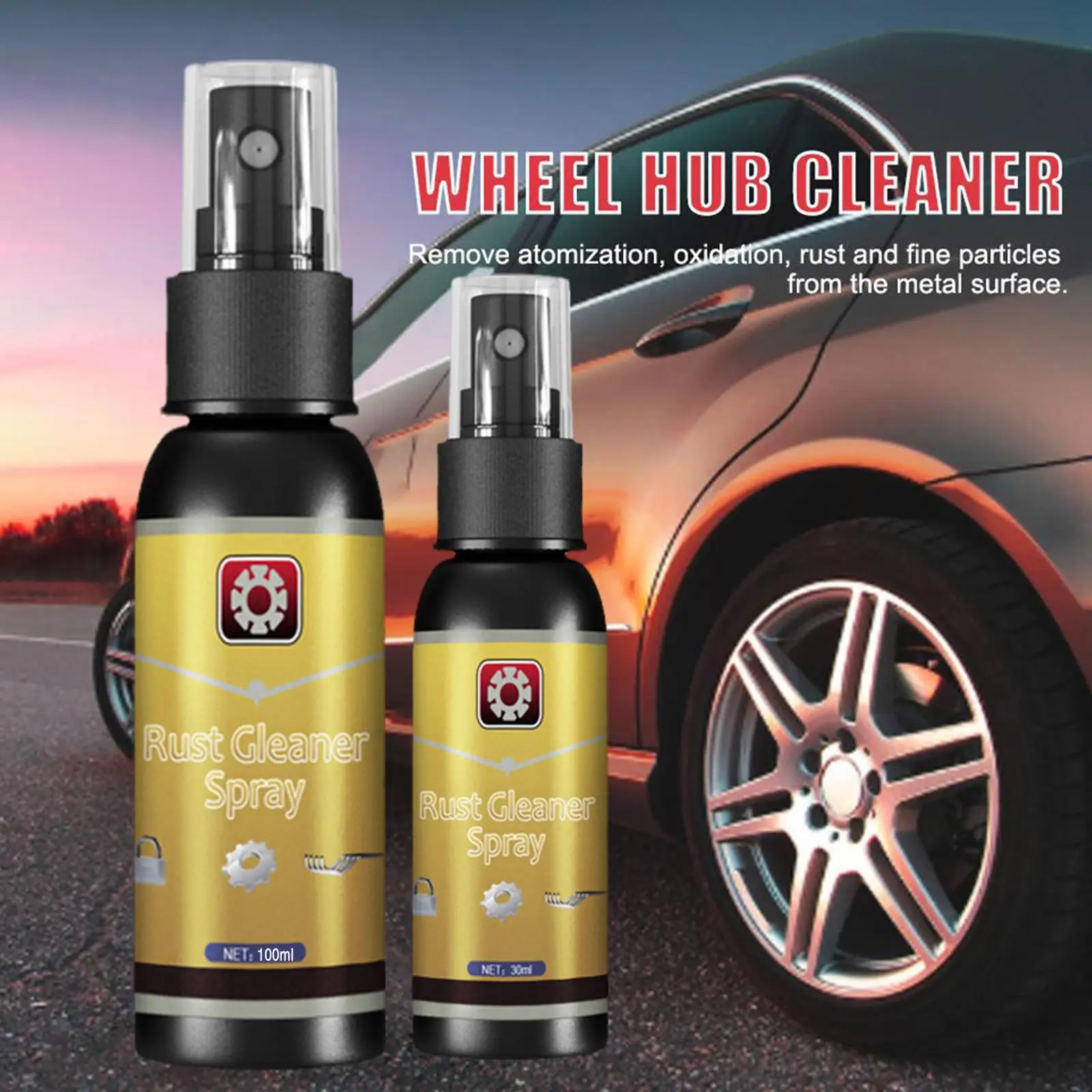 

30ml Car Rust Remover Spray Automotive Wheel Rim Metal Anti-rust Y3J6 Cleaning Maintenance Parts Wash Agent C Multi-Purpose A9Q9