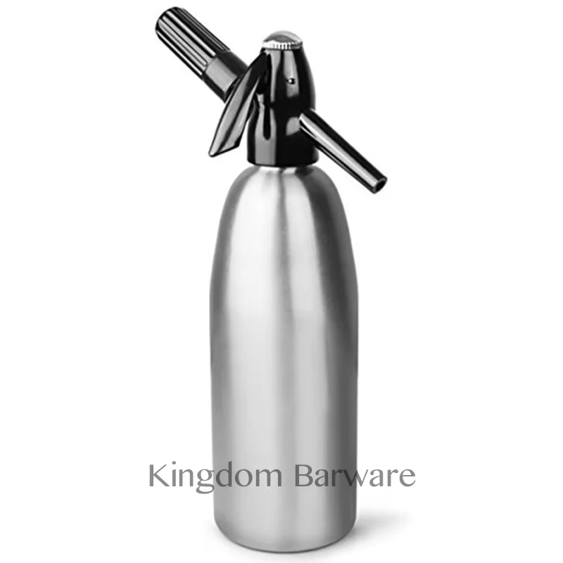 Description Picture 2 of itemSoda Water Siphon  Ultimate  Aluminum  Soda Maker  1 Liter - Make Soda Infusions  - Uses Standard C