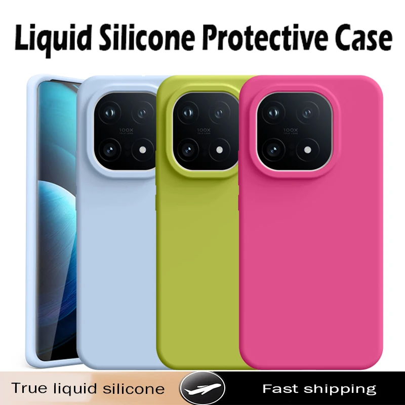 Luxurious Liquid Silicone Shockproof Phone Case - Fashionable Skin-Friendly Soft Back Cover