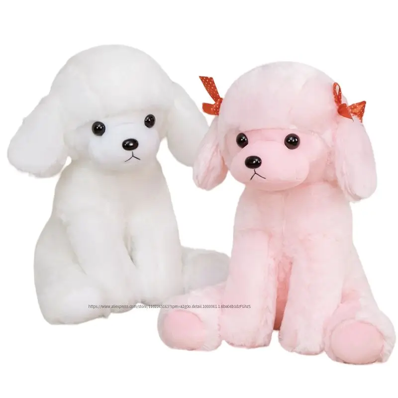 

1pc 45cm Cute Plush Poodle Toys Life Like Curly Hair Dog Dolls Stuffed Soft Animal Pillow for Children Baby Birthday Home Decor