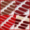 Harunoura Red Series Semi Cured Gel Nail Strips Maroon Gel Polish Nail Stickers Waterproof Long Lasting Stickers for Nails Decor 3