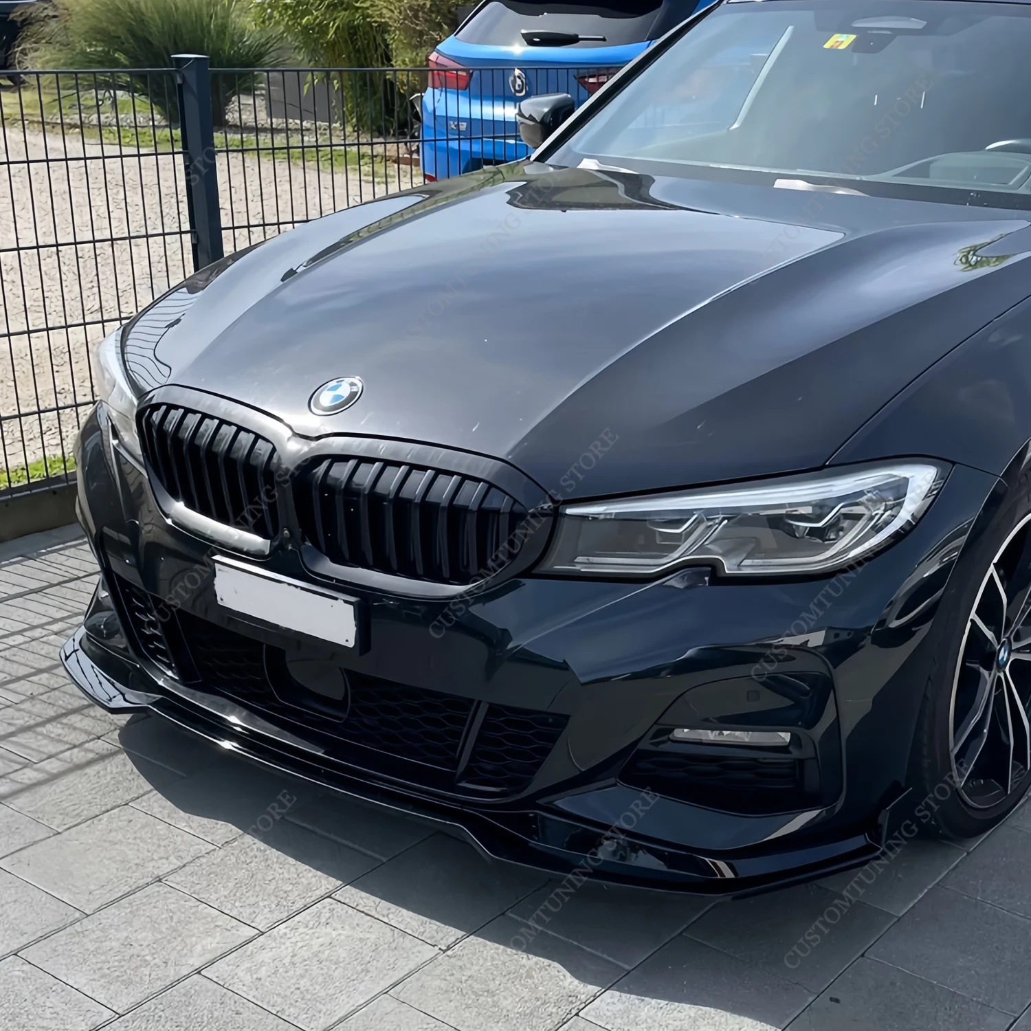 GearUp Glossy Black Front Bumper Lip For BMW G20 3-Series (2023-2024 M-Sport Models) - View #2