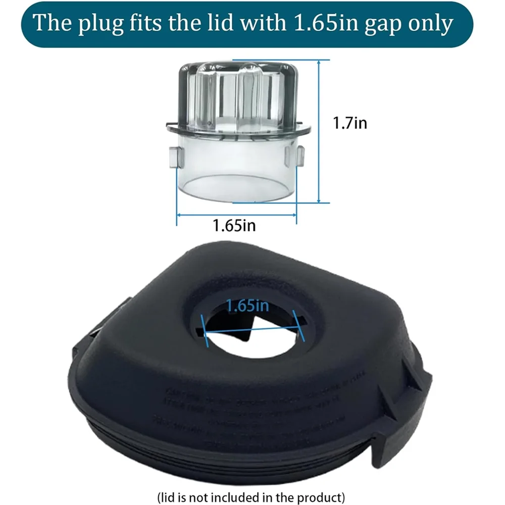 For Vitamix Lid Plug Advance Container 48 Oz & 32 Oz,Fit Models the Quiet One VM0145 BarBoss Drink Machine Advance Blender