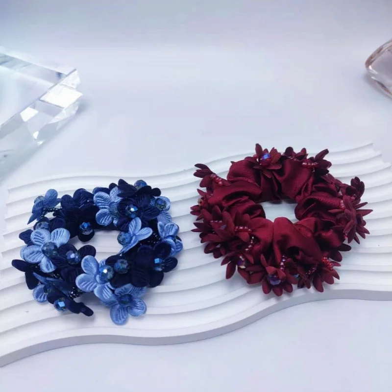 Elegant Korean Fashion Floral Hair Ties - Premium Women's Hair Accessories