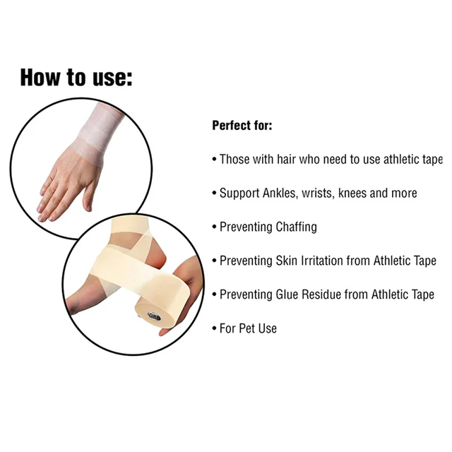 20M/Roll Athletic Sponge Pre Wrap Tape Racket Grip Priming Film Cushioning Tape Sports Protective Sweat Absorbing Bandage 6