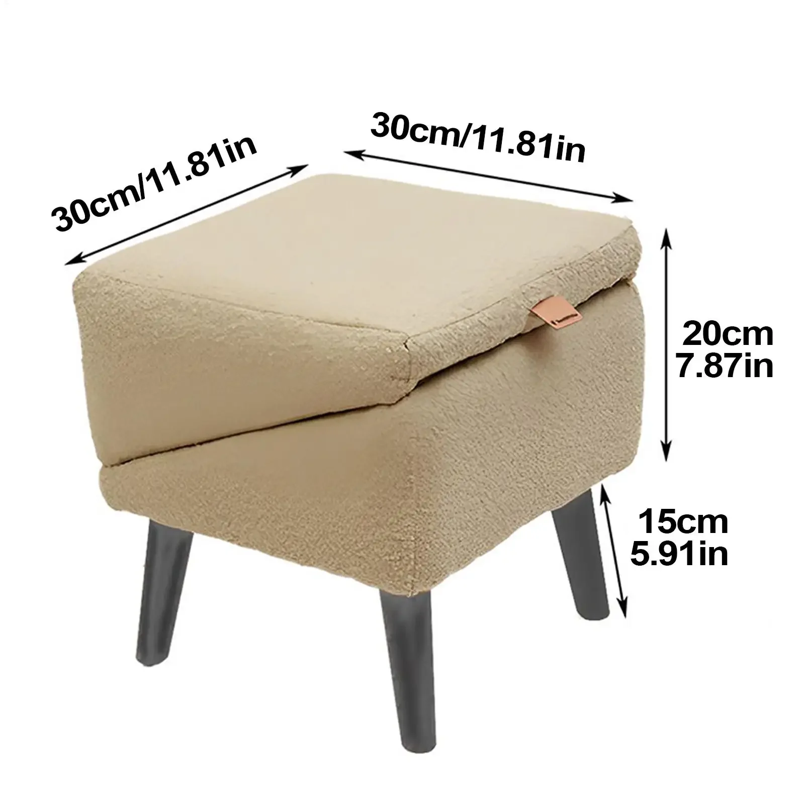 Dog Staircase Wooden Puppy Steps Non-Slip Soft Foldable Stool Adjustable Space-Saving Recovery Support Mobility Aid for Cats