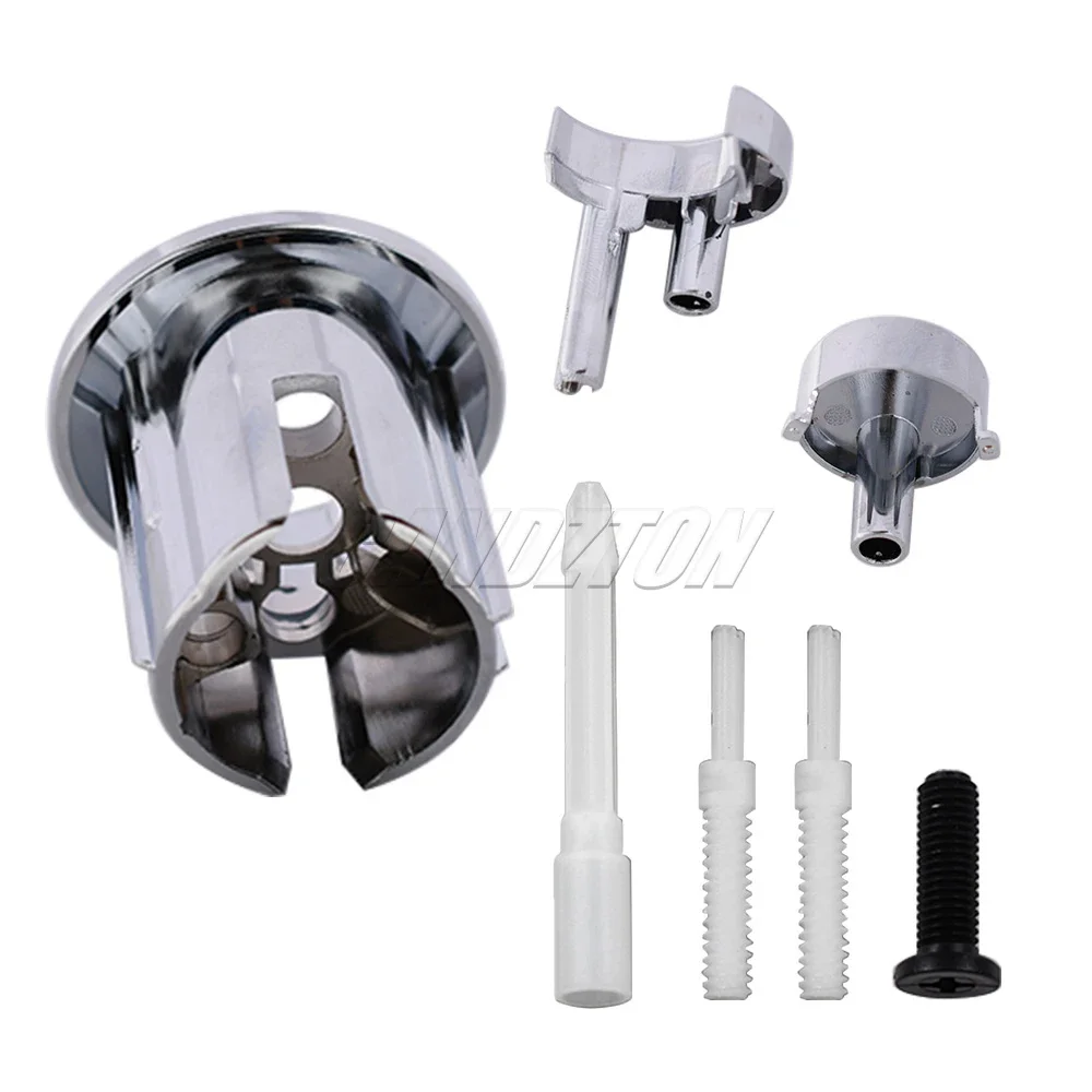 Dual Flush Push Button Threaded Push Rods Short Body D2D Chrome for Roca AH0001800R