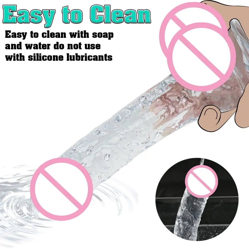 Sex Toys 4 Size Transport Silicone Dildo Fake Dick for Women Artificial Penis with Suction Cup Female Masturbation Adult 18+