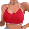Seductive Women Bras with Sexy Silver Ribbons Plus Size Push Up Exposure Proof Slimming Comfortable Versatile for All Occasions 1