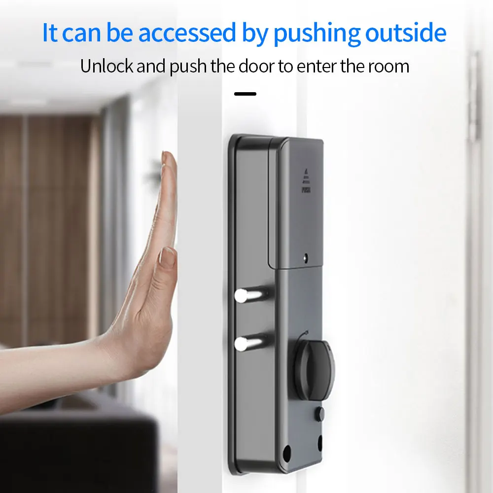 스마트 투야 앱 RFID 카드 잠금 장치, 나무 문짝 블루투스 잠금 장치, 전자 문짝 잠금 장치, 드릴 없음, 실내 은폐 설치, 13.56Mhz