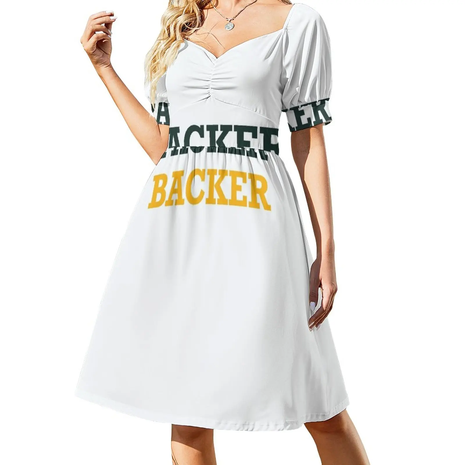 thumbnail image 1 of Packer Backer - Muestra tu orgullo por los Green Bay Packers Vestido de mujer Vestido de mujer Ropa de mujer Vestido de fiesta Vestido de verano para mujer, 1 of 7