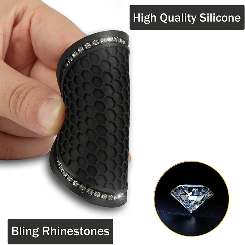 Cup Holder Coasters Car Coaster Pads Car Non-slip Water Cup Pad Diamond Rhinestone Decor For Car Bottle Holder Coaster Auto Interior Decoration Accessories 1/2Pcs