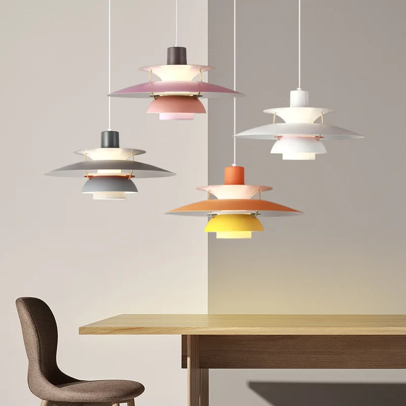 

Minimalist Design Led Pendant Light High Quality Umbrella Hanging Lamp Living Loui Lustre Kitchen Paulsen UFO Color Droplight