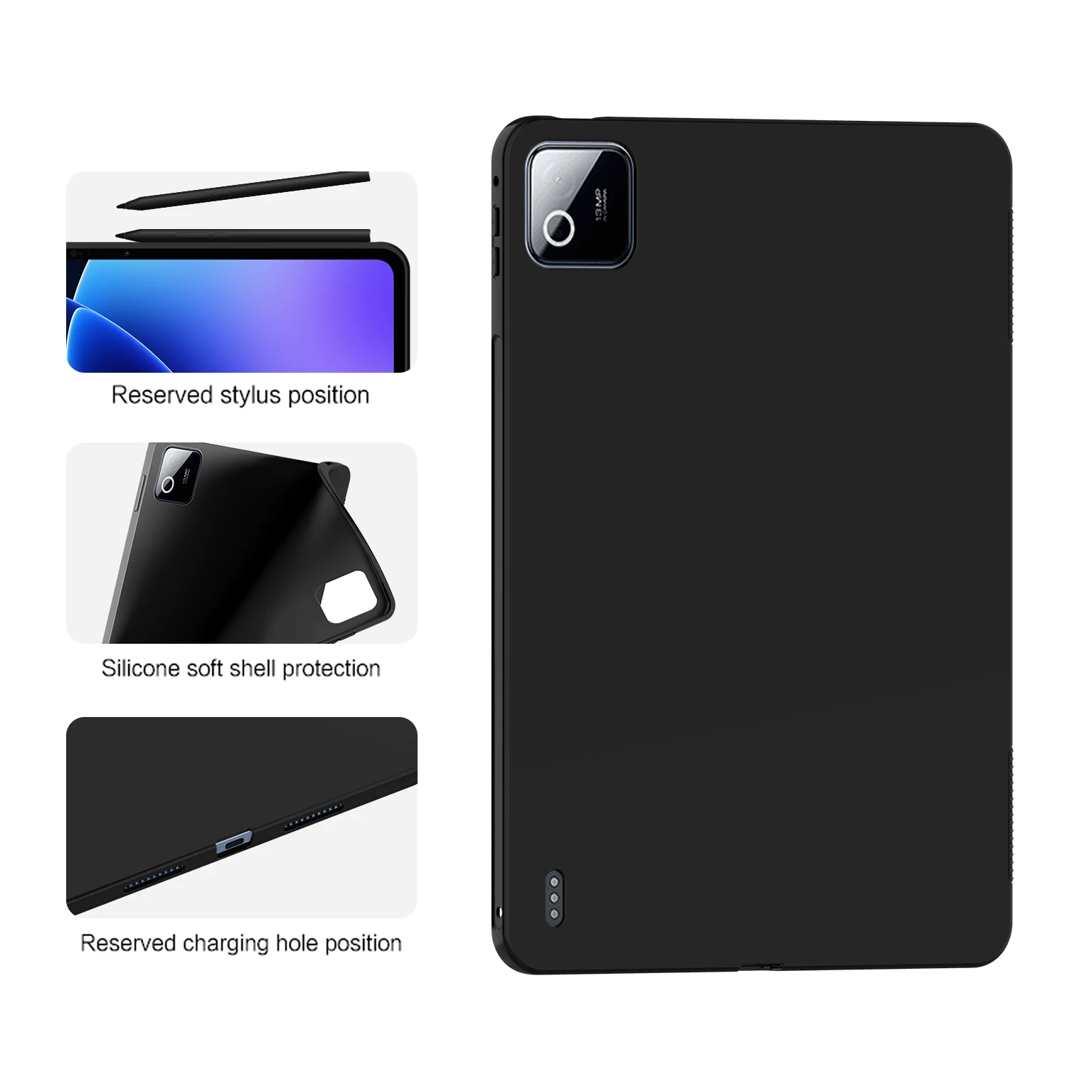 Premium TPU Silicone Protective Tablet Cover - Soft Case