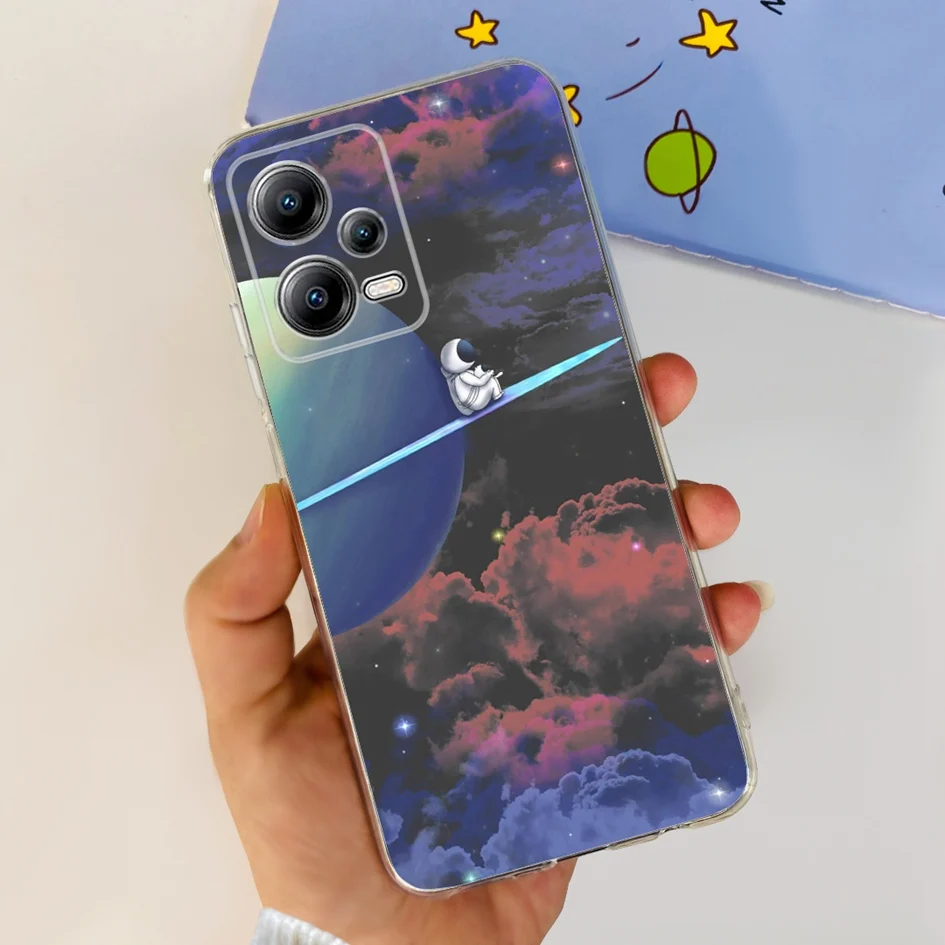 Cute Astronaut Silicone Phone Case - Soft Protective Cover