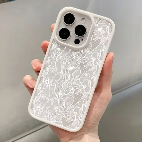 Vintage White Lace Floral Phone Case for iPhone 17 16 15 14 11 12 13 Pro Max 16E 17Air X XR XS 7 8 Plus SE 2022 Protective Cover - Image 5