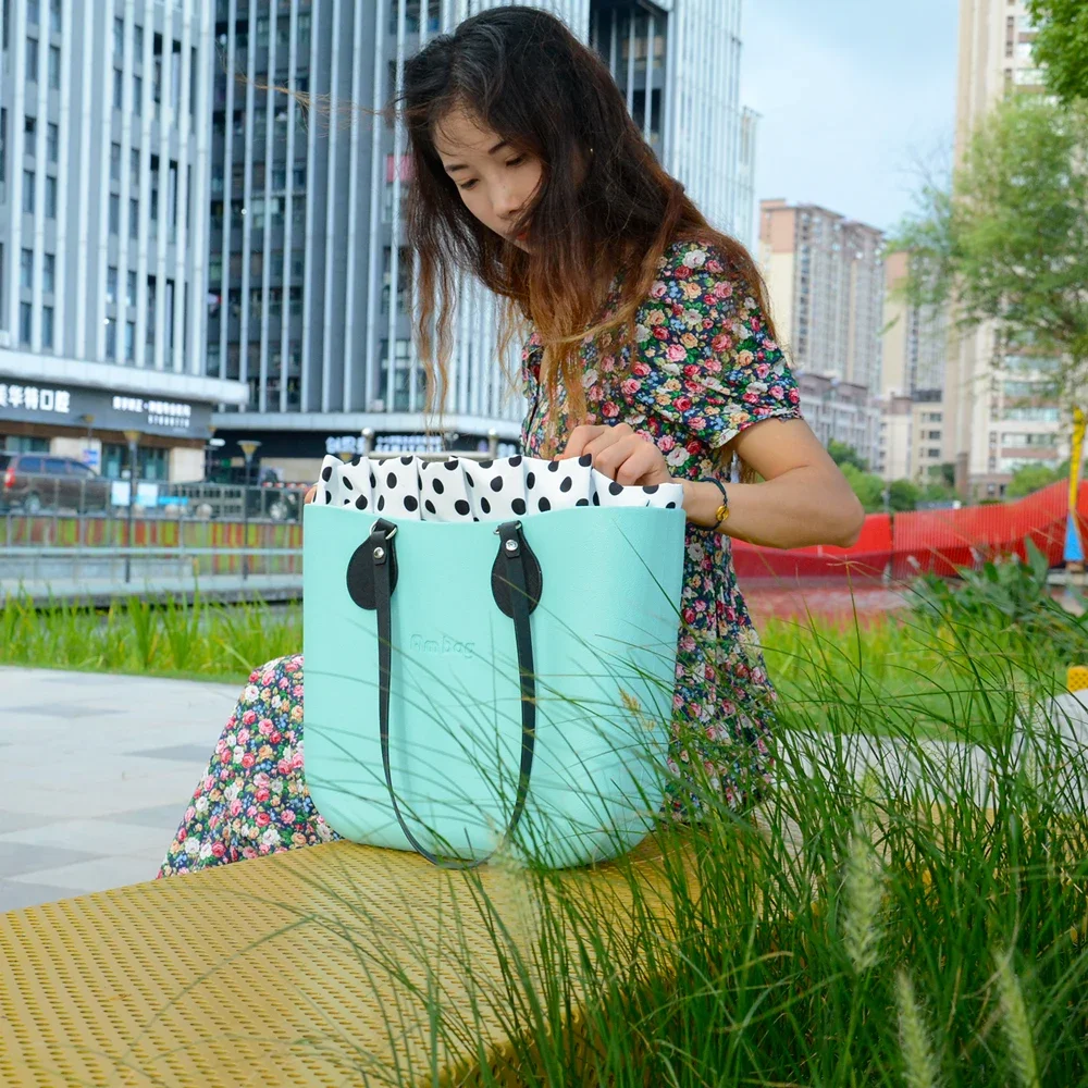 Obag Accessories Composite Twill Cloth Mini Waterproof Frill Pleat Inner Insert Zipper Pocket