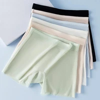 4Pcs Ice Silk Women Underwear Ultra Thin Seamless High Waist Quick Dry Safety Shorts No Show Plus Size Summer Boxer Briefs - Image 2