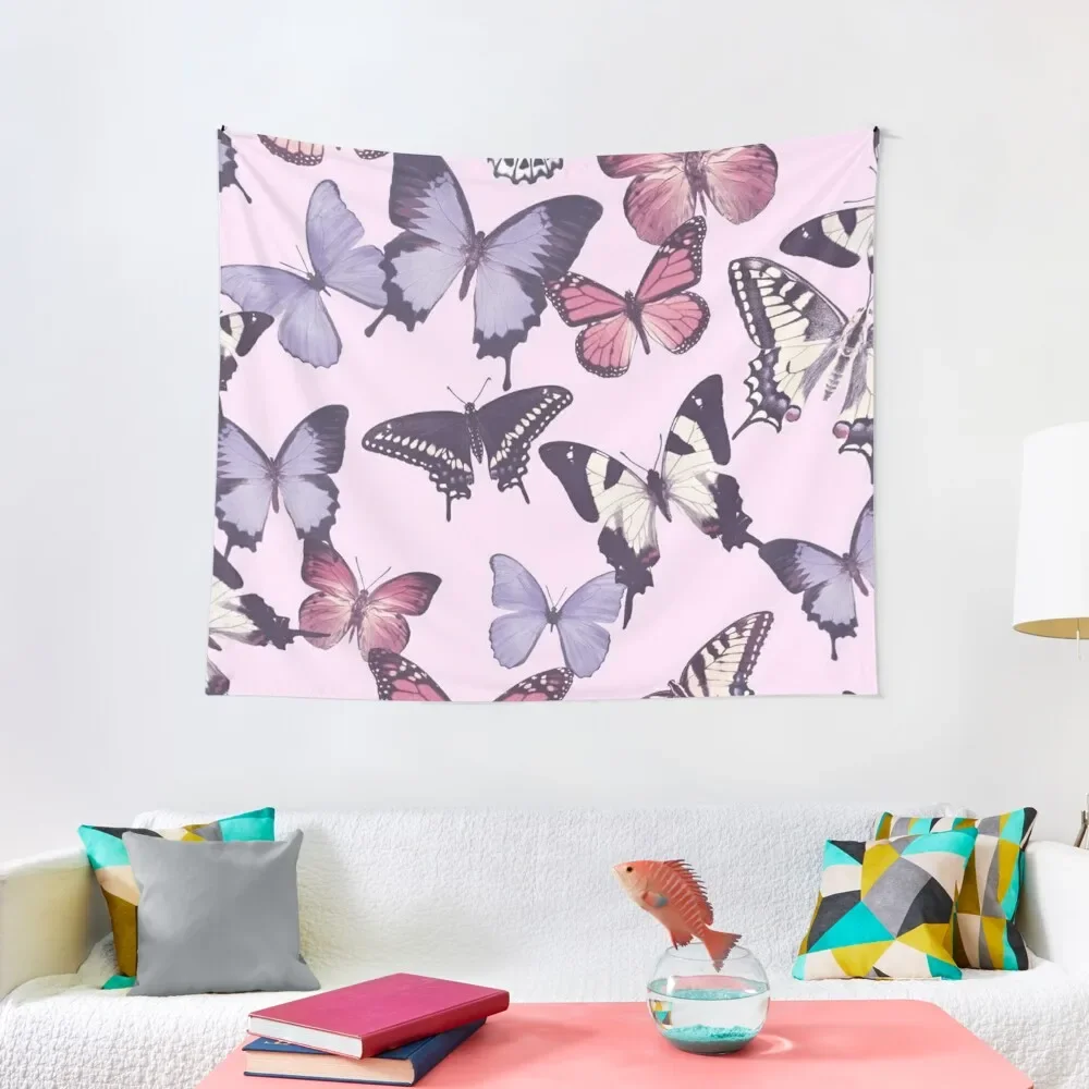 

Butterflies pattern tapestries Tapestry Wallpaper Room Decore Aesthetic Cute Room Things Tapestry