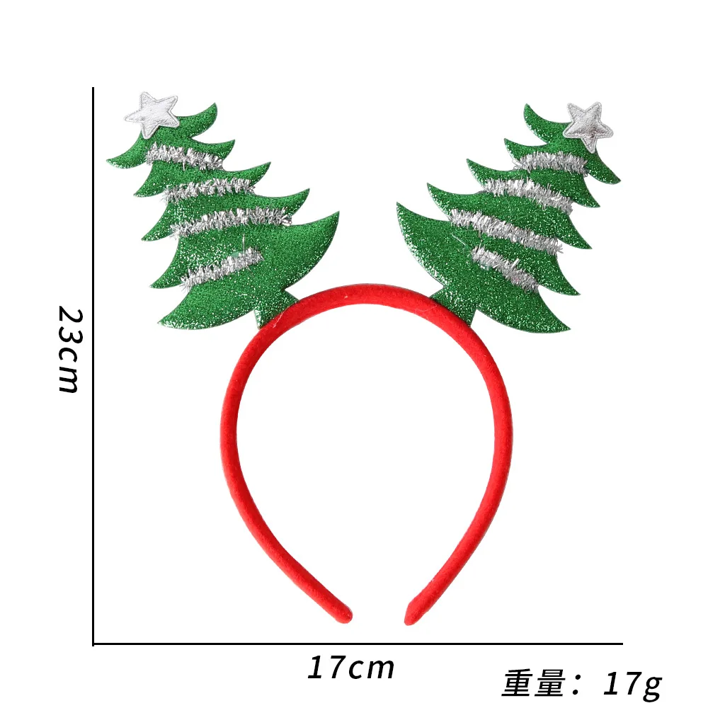 Christmas Headbands Santa Tree Elk Hairband Christmas Decorations Headwear New Year Xmas Noel Party Favors Supply Kids Gift