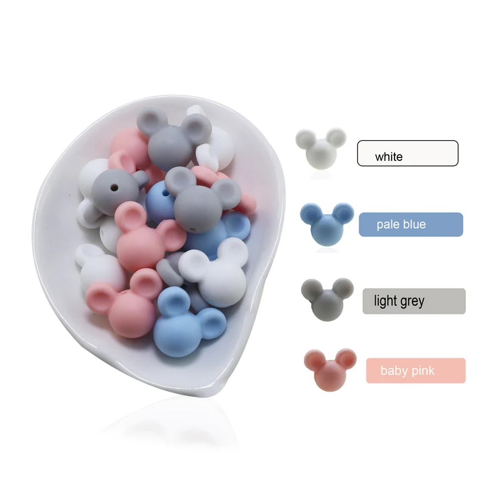 50pcs/Lot Wholesale Silicone Beads 14mm Baby Teething Bead Safe Food
