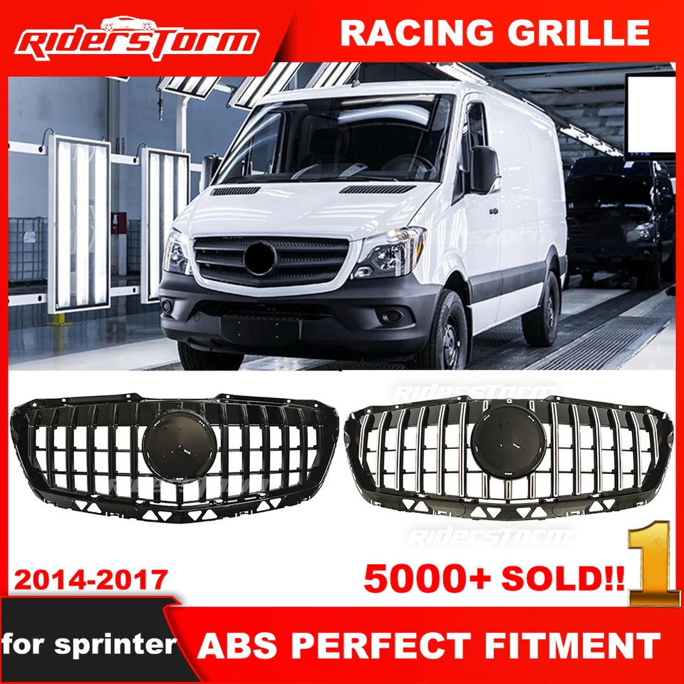 Copertura Griglia Anteriore Cromata Per MERCEDES SPRINTER W906 2006-2014 - 4 Pezzi, Acciaio Inox - Foto 7