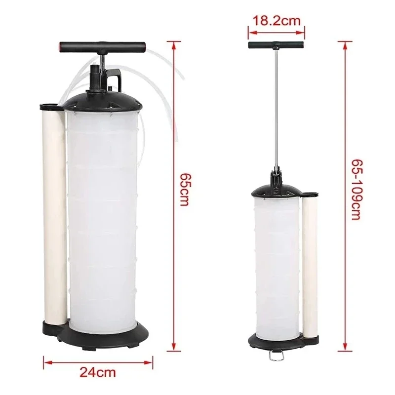 Manual Vacuum Oil Fluid Extractor Pump Car Truck Boat Fuel Pump Oil Changer Liquid Change Petrol Transfer Tank Dispenser