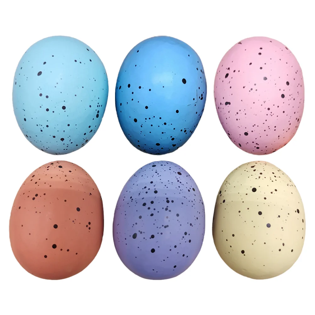 

6 Pcs Native Eggs Simulation Model Child Basket for Kids Foam Decorative Easter Prop