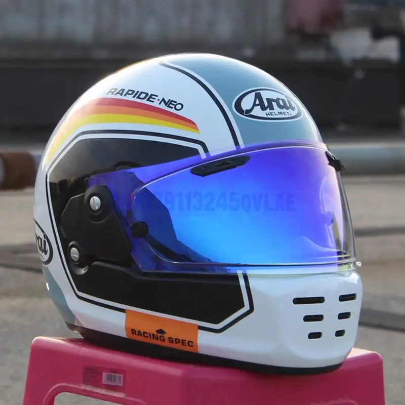 

High Quality Fiberglass RAPIDE NEO Retro Full Face Motorcycle Helmet, For Leisure And Cruise Motorcycle Protection Helmet
