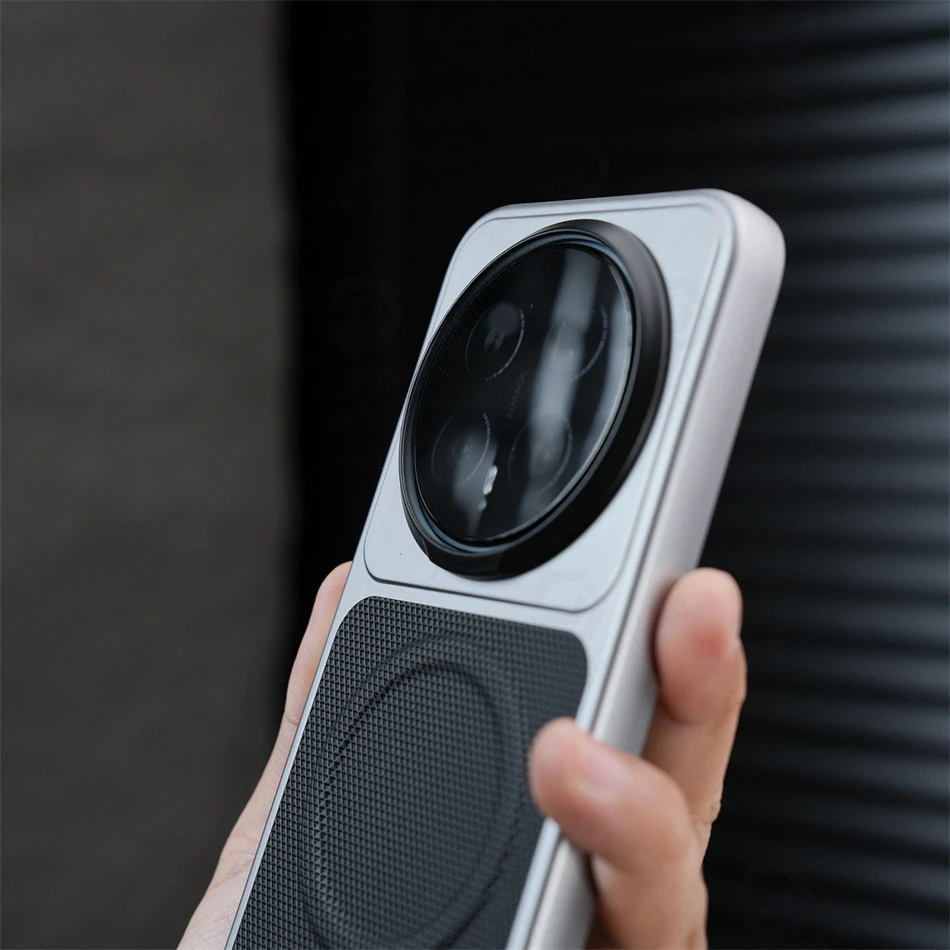 Slim Textured Fabric Magnetic Case with Raised Lens Frame - Matte Finish