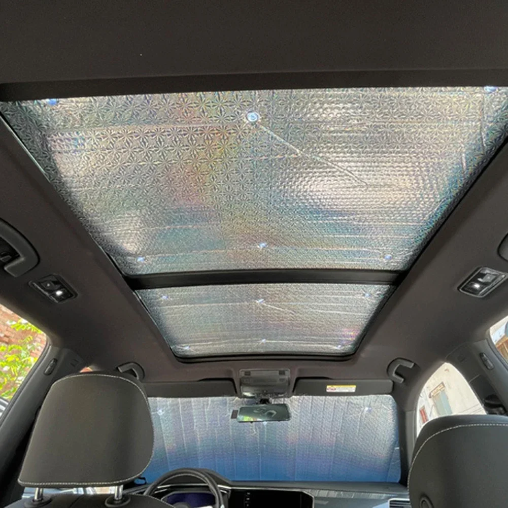 Byd Atto 3 Yuan Plus MG ZS EV 단열 커버 앞 유리 차양 보호 알루미늄 호일 용 2pcs 자동차 선 루프 차양