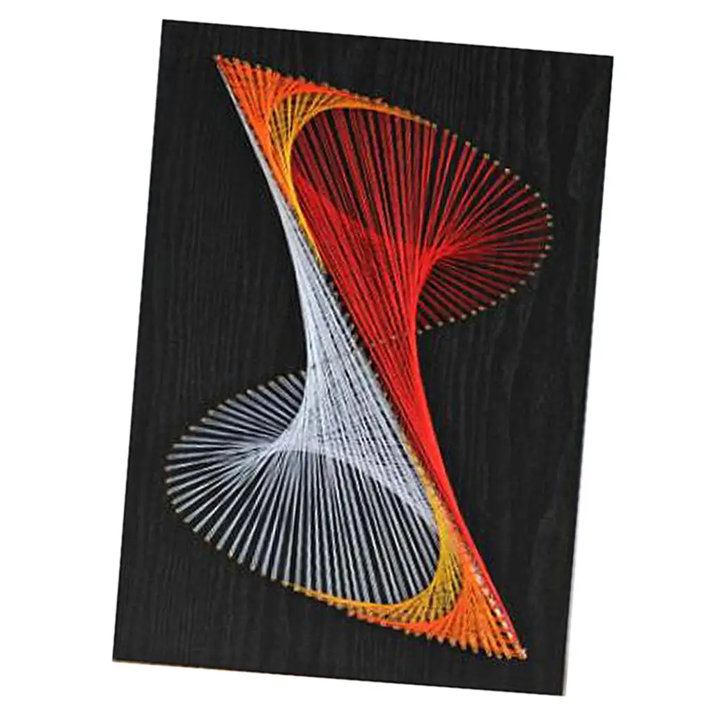 Creative Craft Supplies Geometric String Art Crafts DIY Winding Nail Painting Kit Handmade Material Package for Adult Crafts