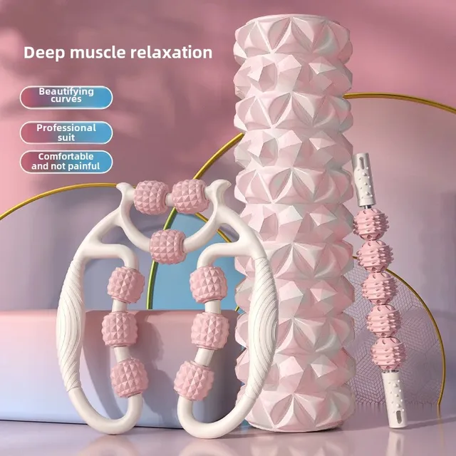 Diamond Foam Axle New Style Roller Slimming Legs Beauty Shaping Deep Massage Yoga Column Muscle Relaxation Equipment