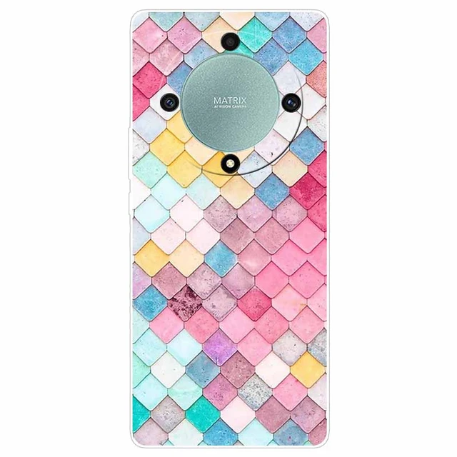 Case For Honor Magic5 Lite 5G 2023 Cover 6.67'' Flower Soft TPU Silicone  Funda for Honor Magic 5 Lite 5G Phone Cases Lovely Para