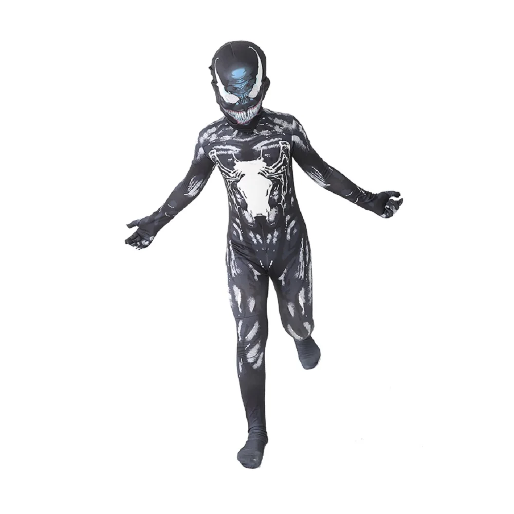 Venom Costume Cosplay Superhero Marvel Superhero Costume Cuit Jumpsuit Bodysuit Anime Halloween Adult Kids Kids Boys