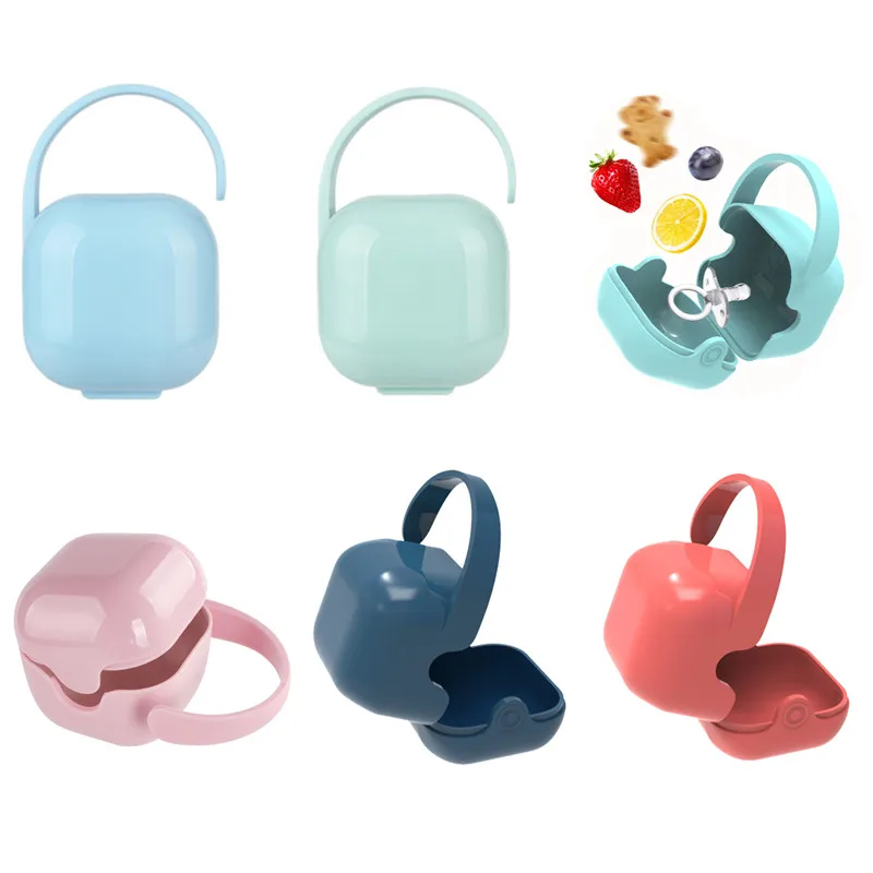 Baby Solid Pacifier Box BPA Free Infant Portable Soother Container Nipple Storage