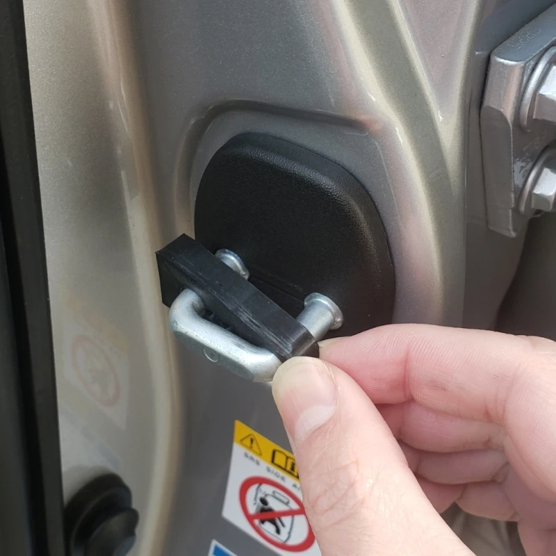 Upgrades Car Door Lock Dampers Rubber Door Lock Silencers set Simple Installation Soundproofing Cushions for Vehicles Car Door Lock Damper