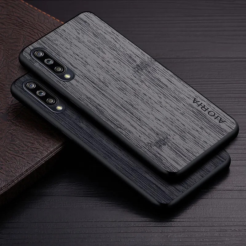 Luxury Bamboo Wood Pattern Leather Phone Case Cover