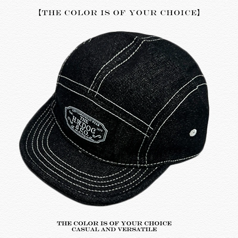 Sonnenblende Vielseitige Flache Schirmmützen Hip-Hop Mode Ins Neu Herren Damen Amerikanische Retro Einfarbige Buchstaben-Baseballkappen – Detail 8