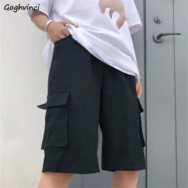 

Shorts Women New Fashion Big Pockets Streetwear Hip Hop Couples Ins Retro Leisure Korean Style Comfortable Chic Harajuku Cozy