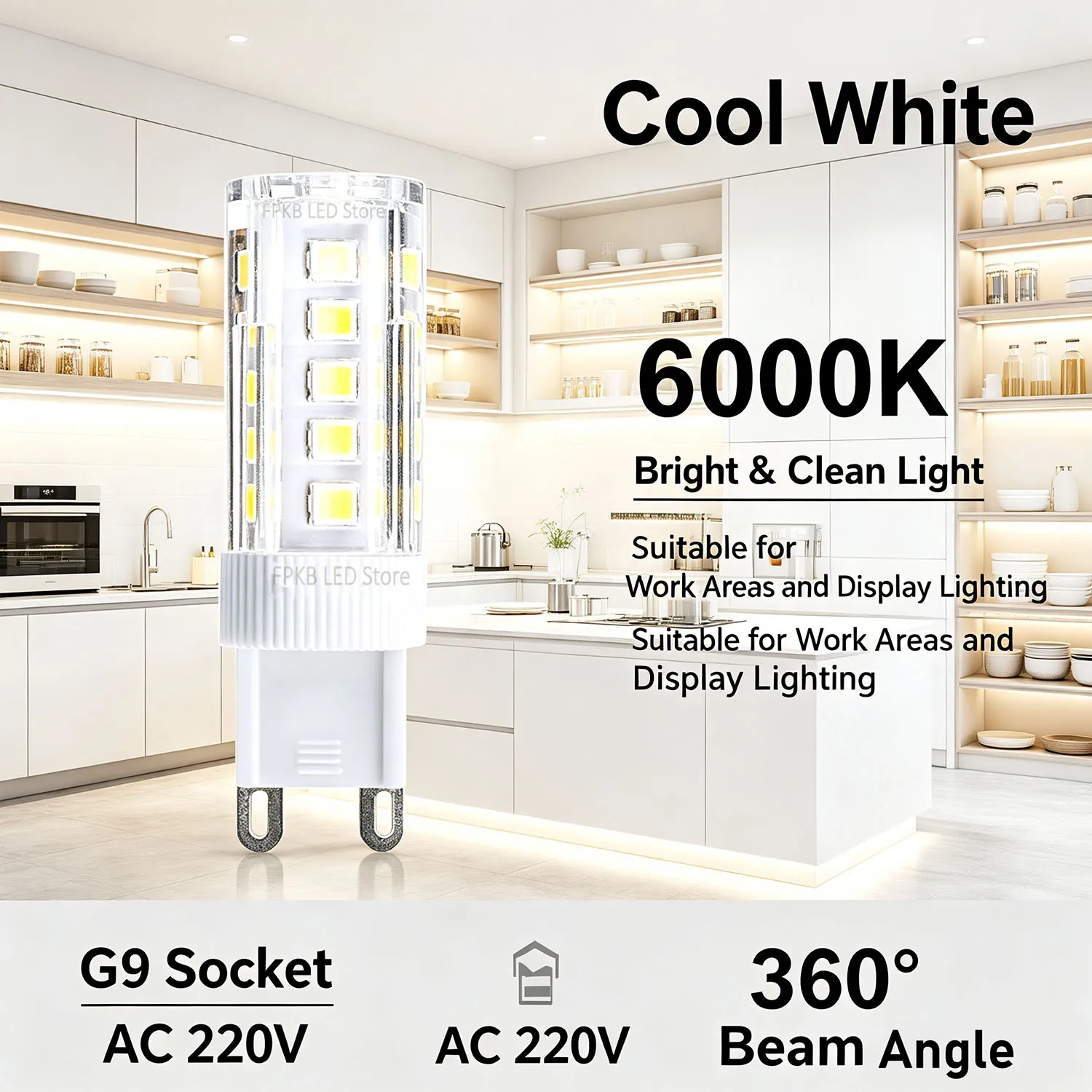 High-Efficiency G9 LED Corn Light Bulb