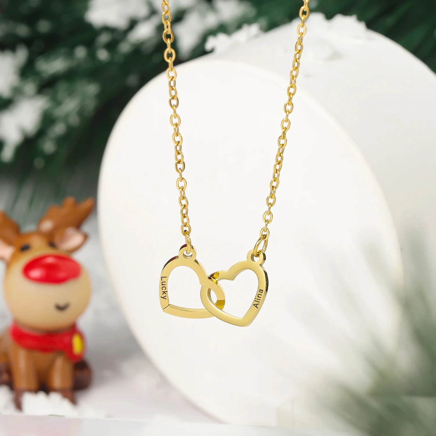 Collier en argent rhodié chaîne avec pendentif symbole infini orné d'1